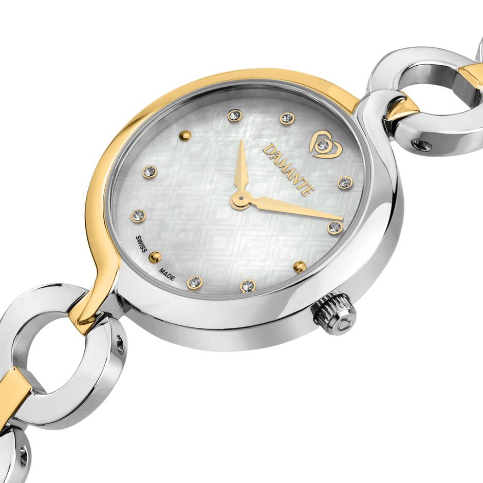 Women Sinuous Golden Watch