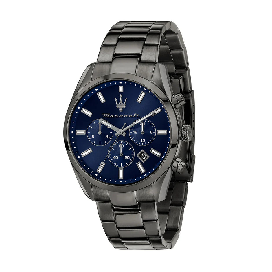 ساعة أترزيوني للرجال باللون الأزرق مقاس 