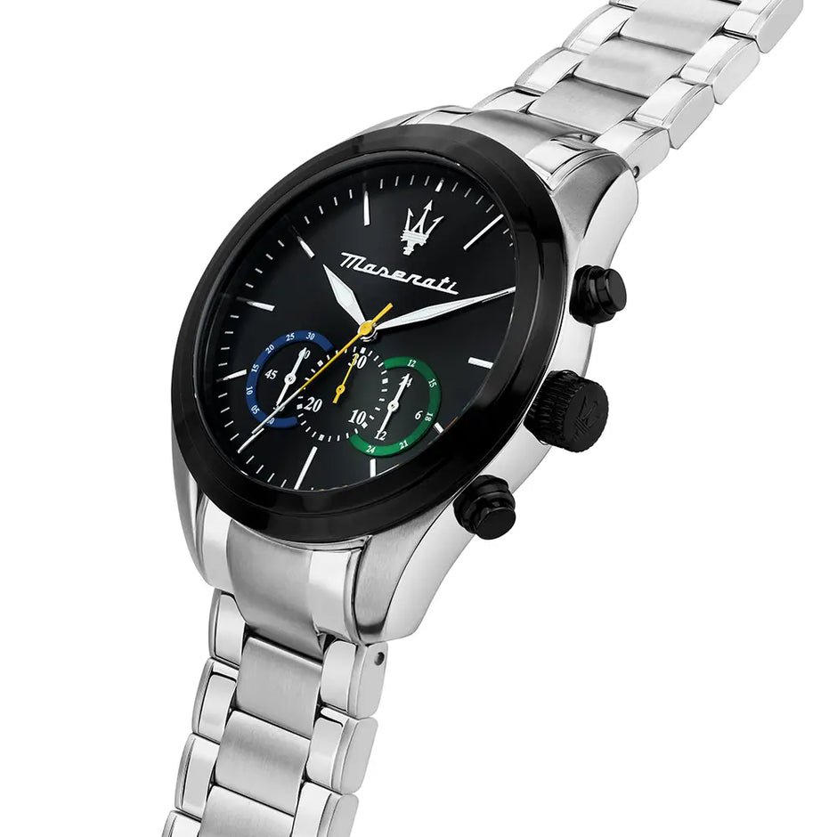 Men Traguardo Black 45mm Watch
