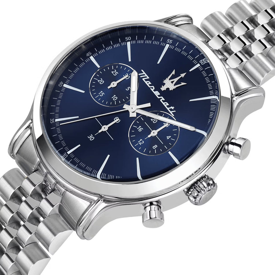 Men Epoca Silver 42mm Watch