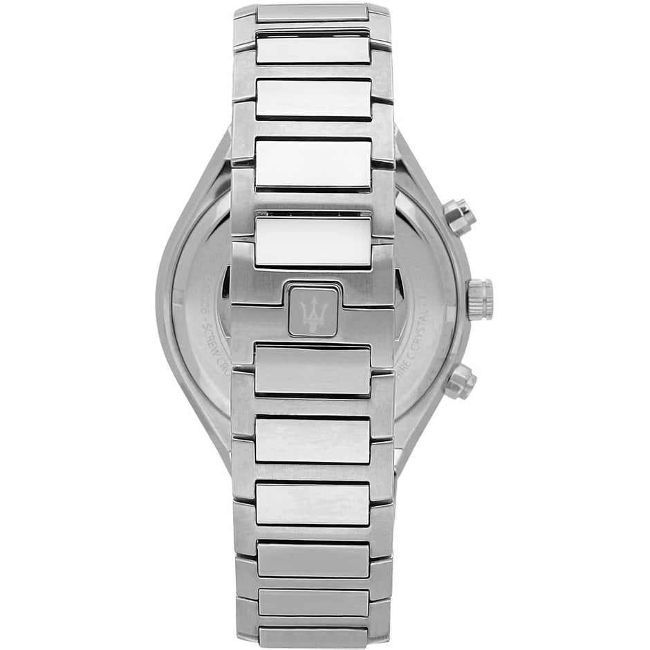 Men Stile Silver 45mm Watch