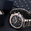 Men Stile Silver 45mm Watch