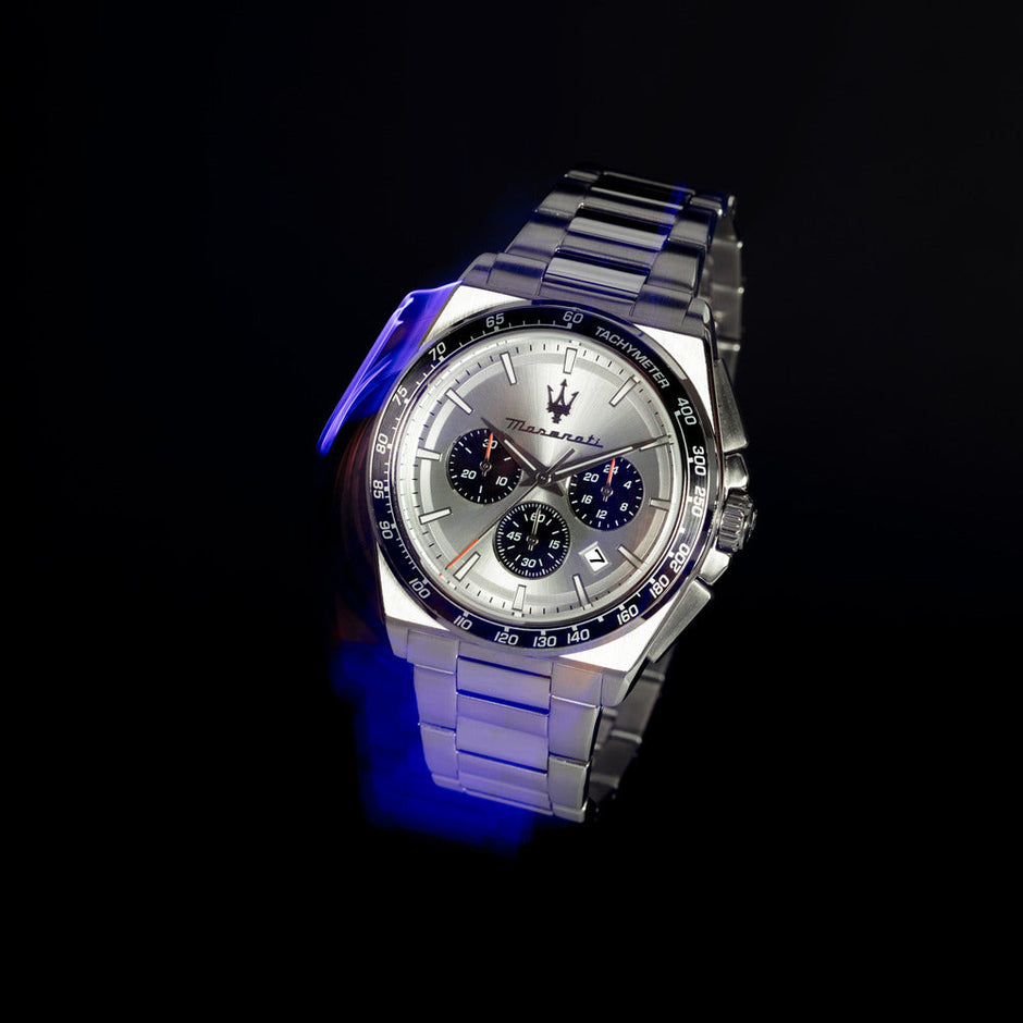 Men Velocita Silver 43mm Watch