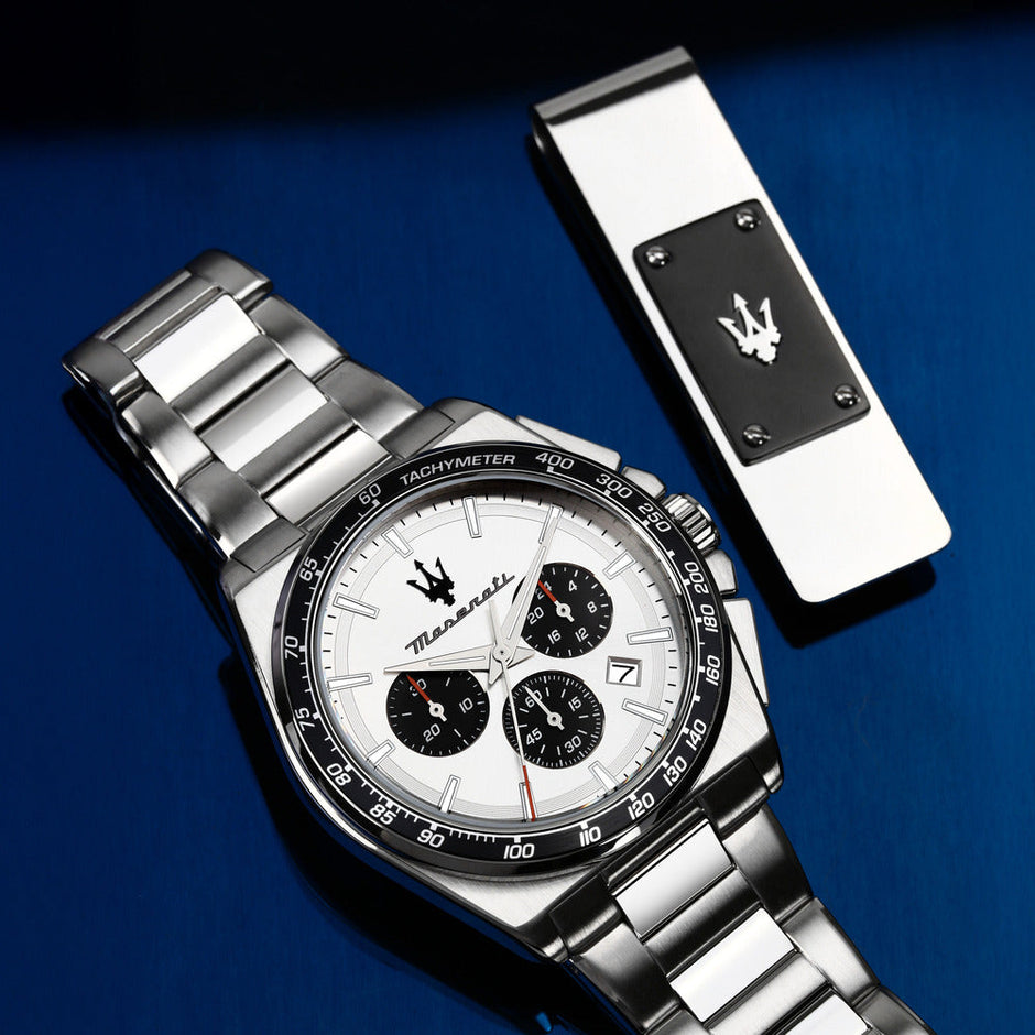 Men Velocita Silver 43mm Watch