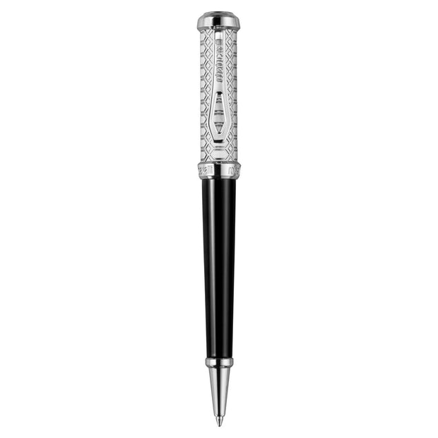 Black Lacquer Silver Pen