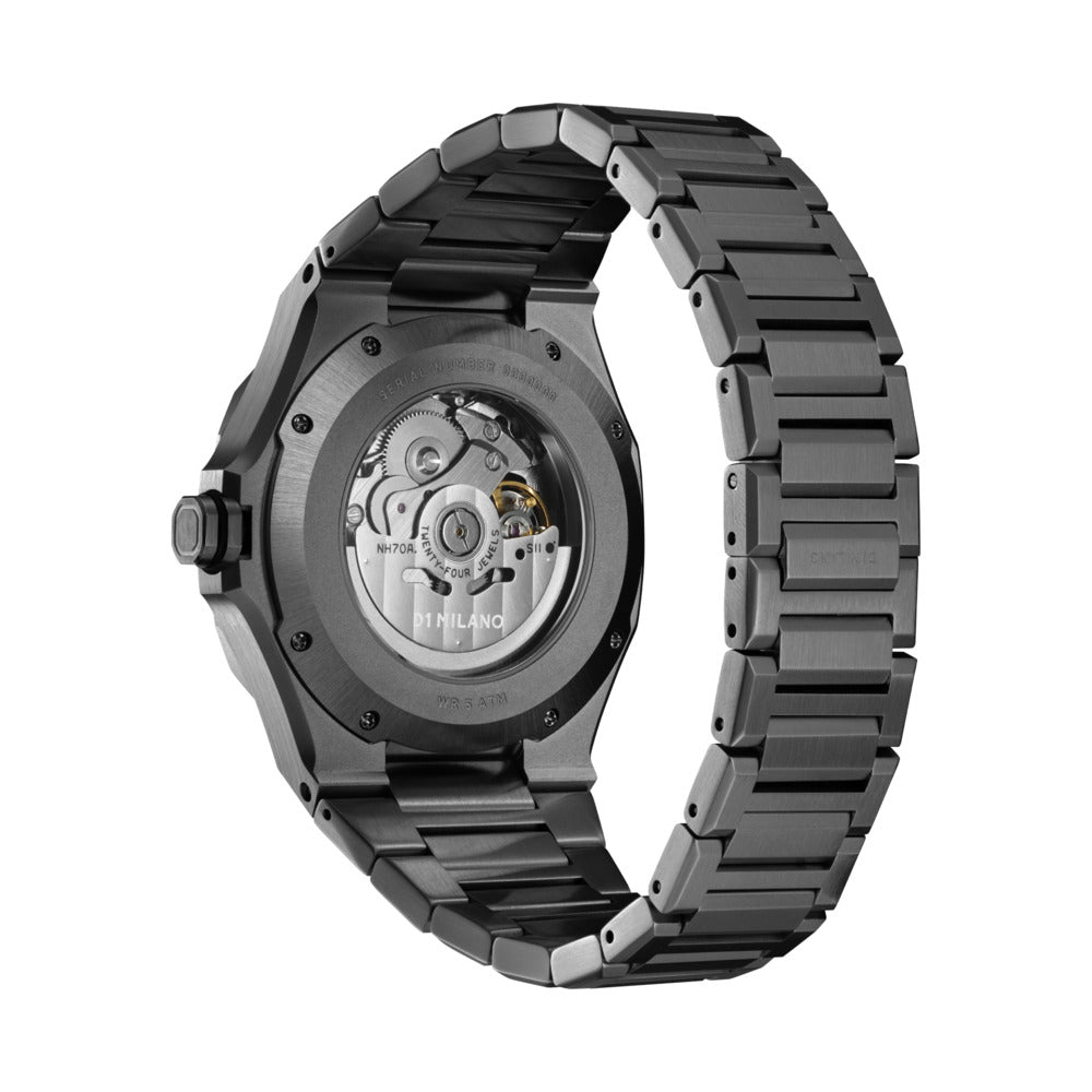 Men Skeleton Grey Watch