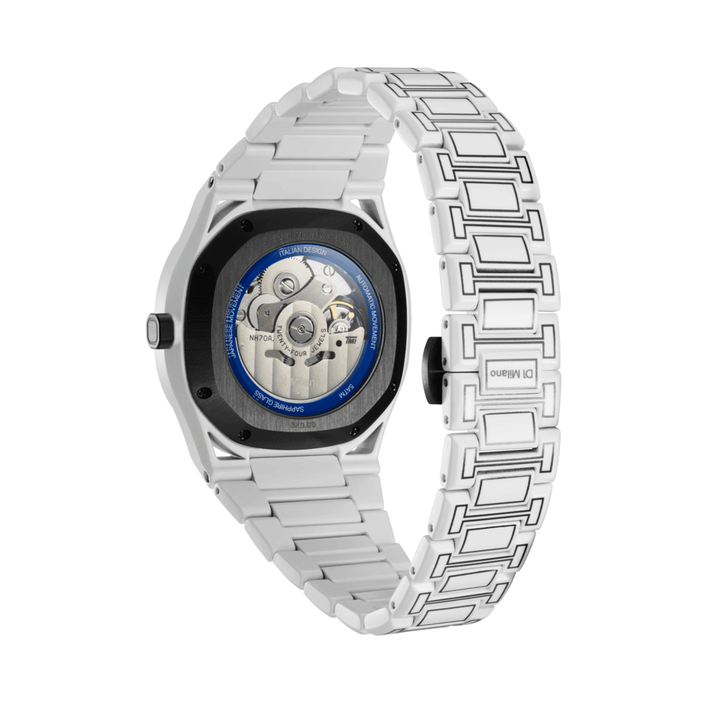 Unisex White Sketch Watch