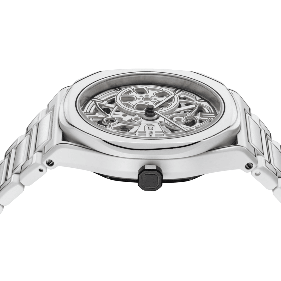 Unisex White Sketch Watch