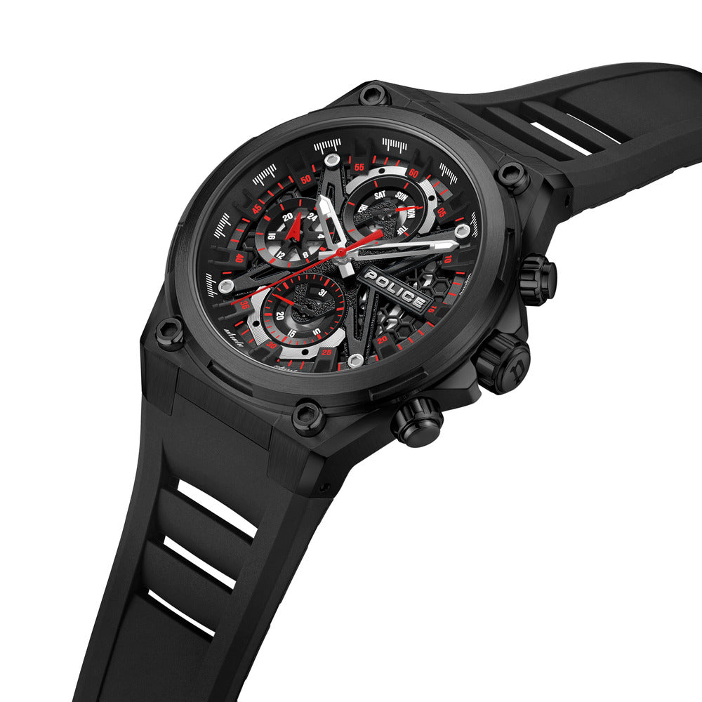 Men Sonic Black 45mm Watch