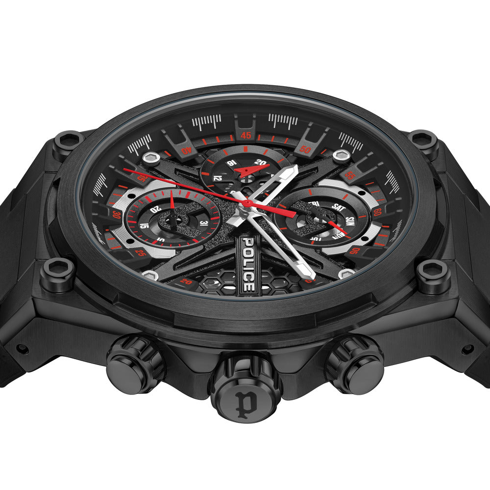 Men Sonic Black 45mm Watch
