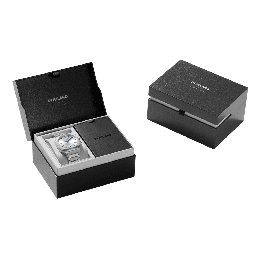 Unisex Square Silver 37mm Watch