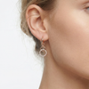 Women Sibilla Slim Round Rose Gold Earring