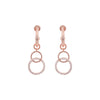 Women Sibilla Slim Round Rose Gold Earring