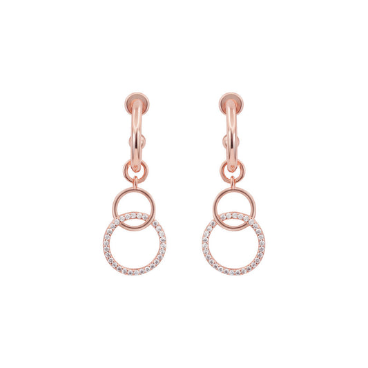 Women Slim Round Rose Gold Earring