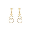 Women Sibilla Slim Round Blue Earring