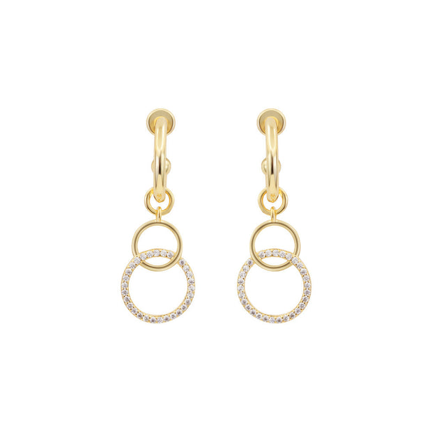 Women Sibilla Slim Round Blue Earring