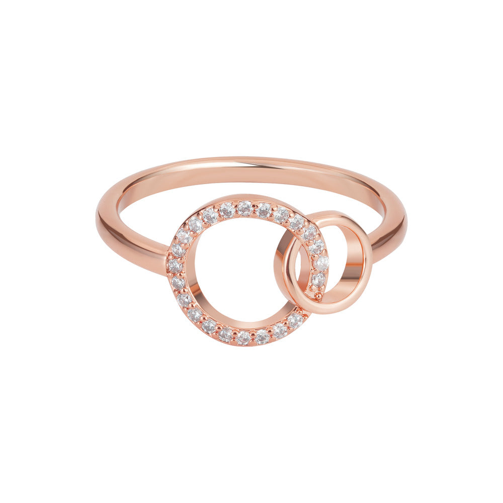 Women Slim Round Rosegold Ring