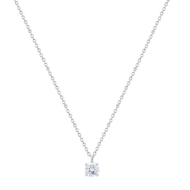 Women Solitaire Crystal Necklace