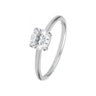 Women Sophia Solitaire Crystal White Ring