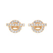 Women Orietta O Crossed Blue Earring
