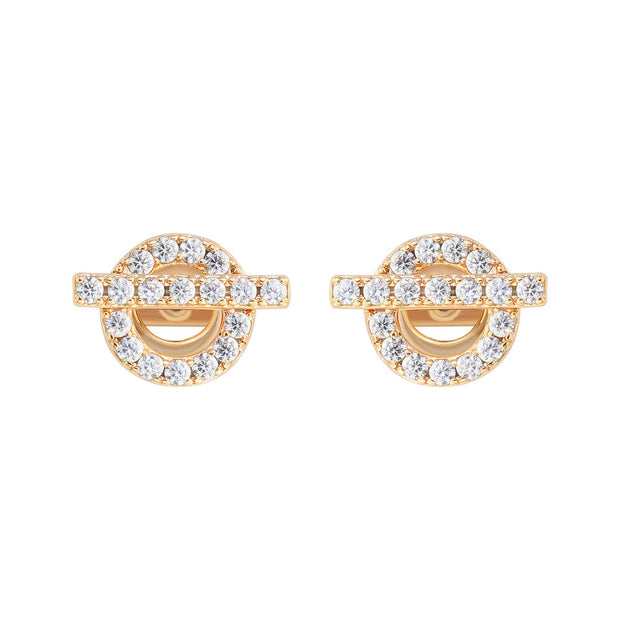 Women Orietta O Crossed Blue Earring