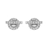 Women Orietta O Crossed White Earring