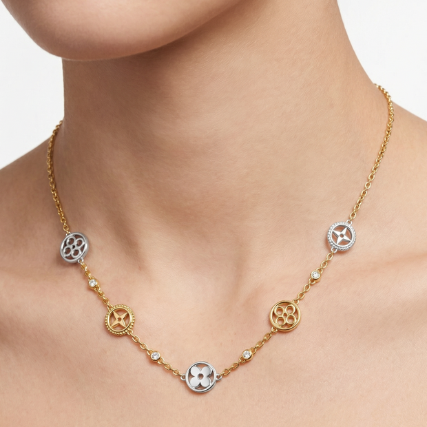 Women Olivia Two Tone Necklace