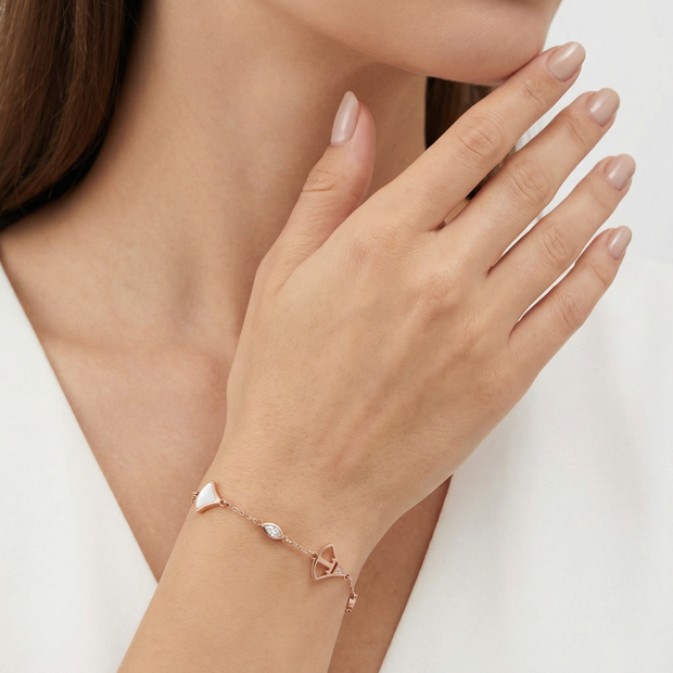 Women Bianca Rose Gold Bracelet