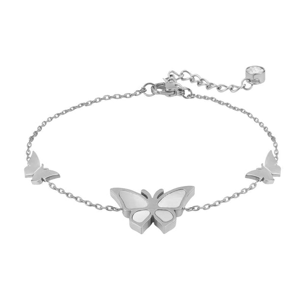 Women Bettina ButterFly Silver Bracelet