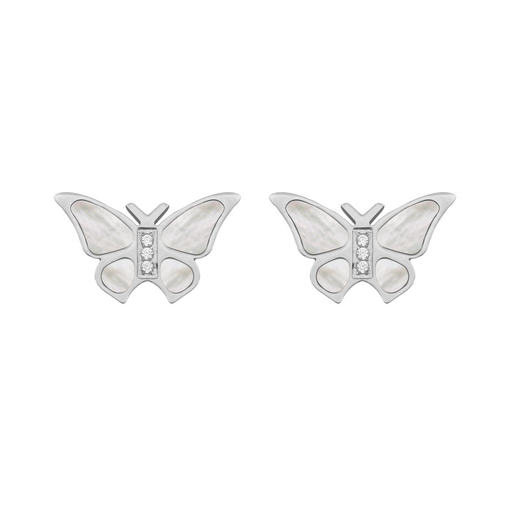 Women Bettina ButterFly Silver Earring