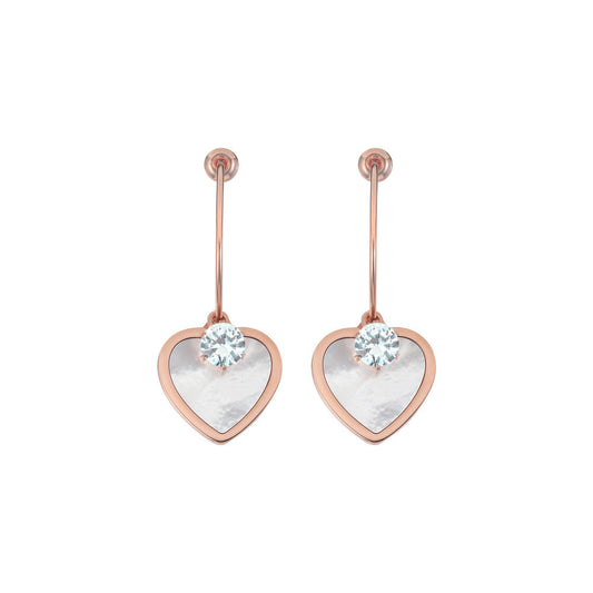 Women Rose Gold Earring