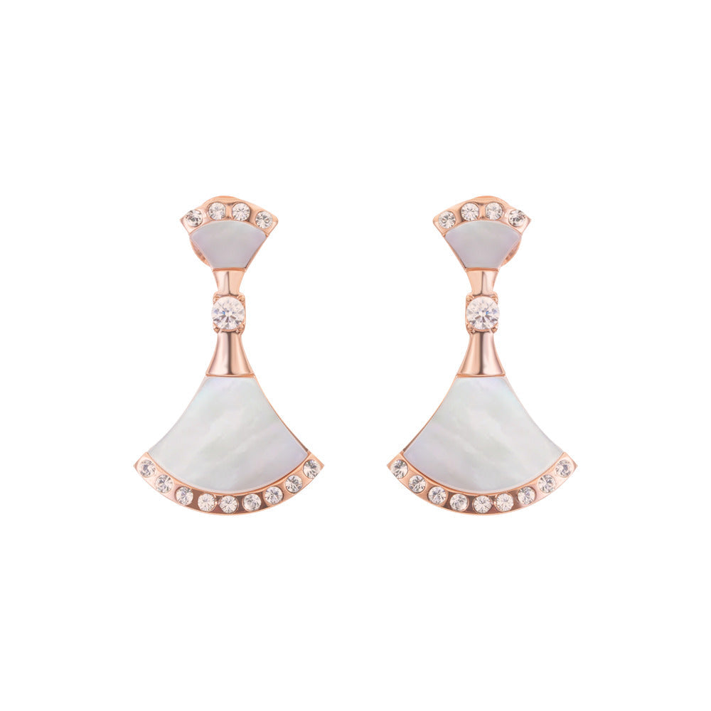 Women Rose Gold Earring