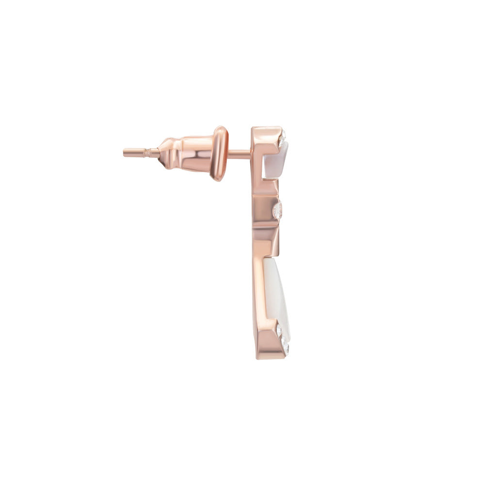 Women Rose Gold Earring