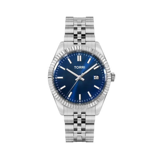 Men Silver 40mm Watch