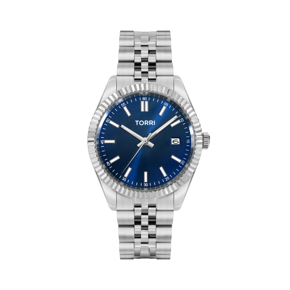 Men Silver 40mm Watch