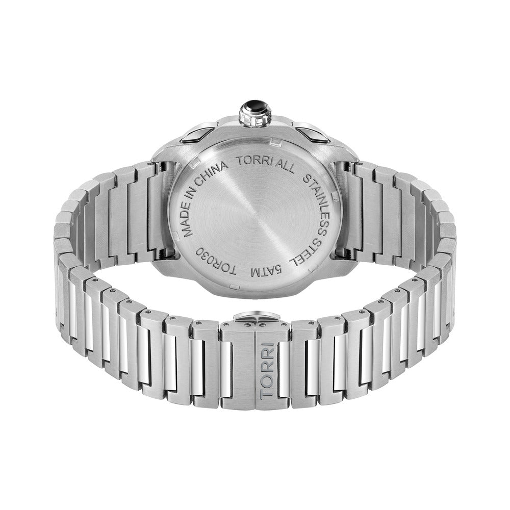 Men Silver 40mm Watch