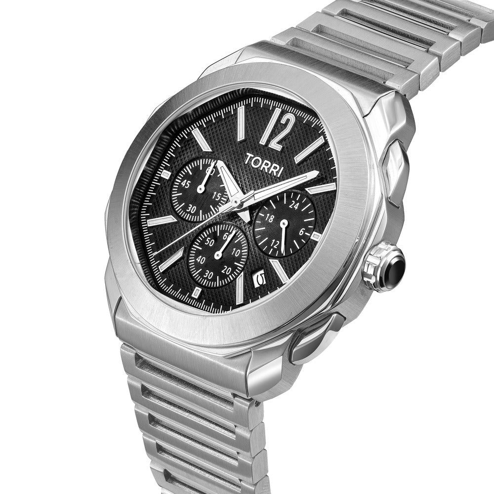 Men Silver 40mm Watch