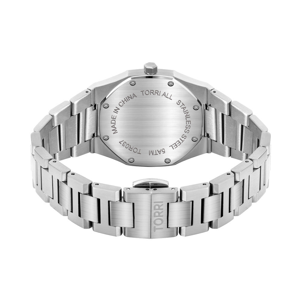 Men Silver 40mm Watch