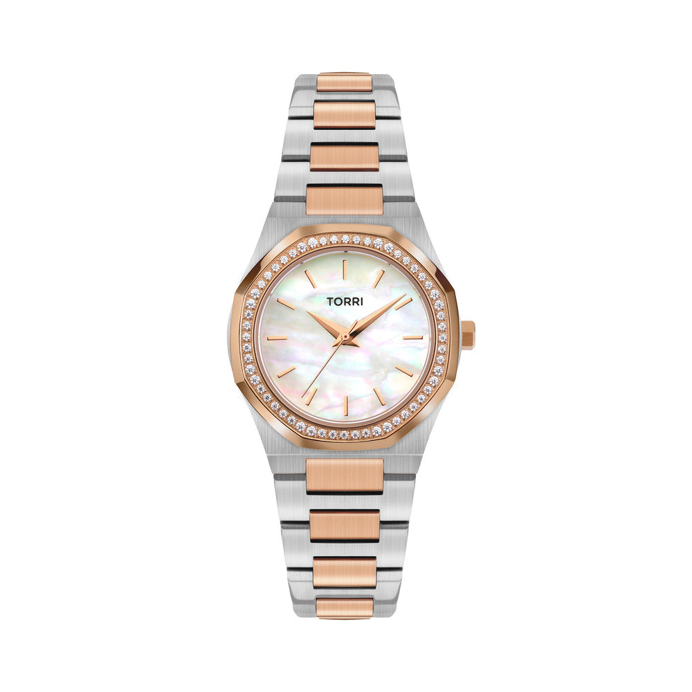 Women Silver/Rose Gold 28mm Watch