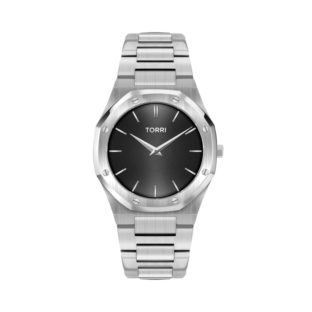 Men Silver 40mm Watch