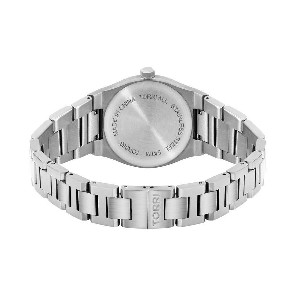 Men Silver 28mm Watch