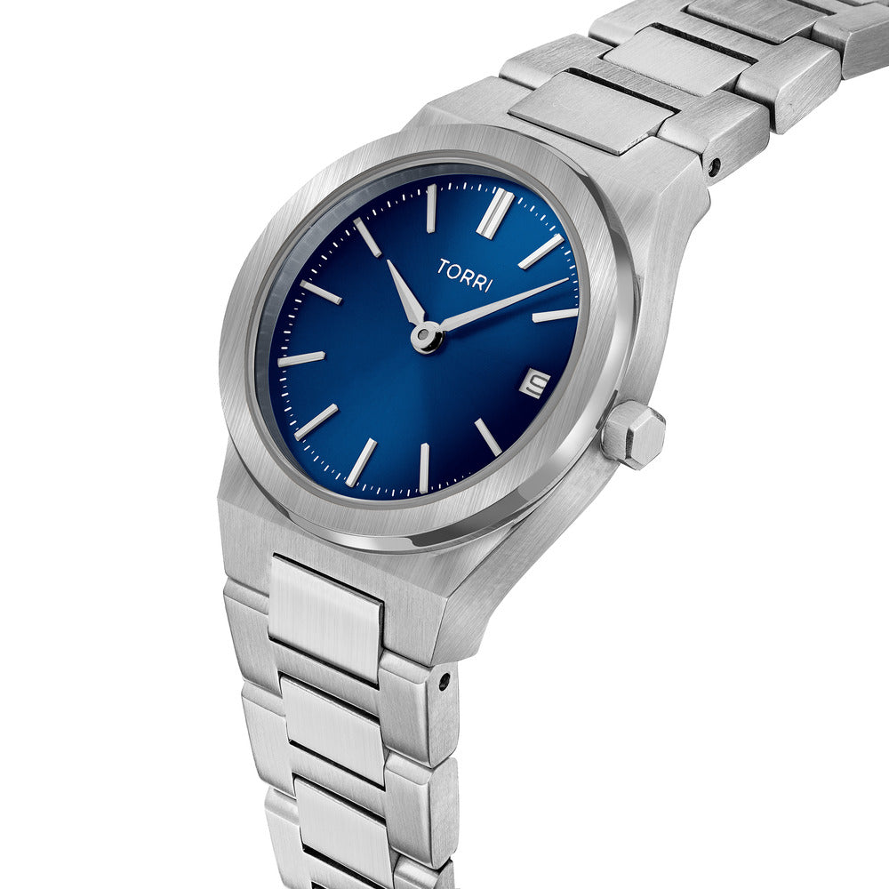 Men Silver 28mm Watch