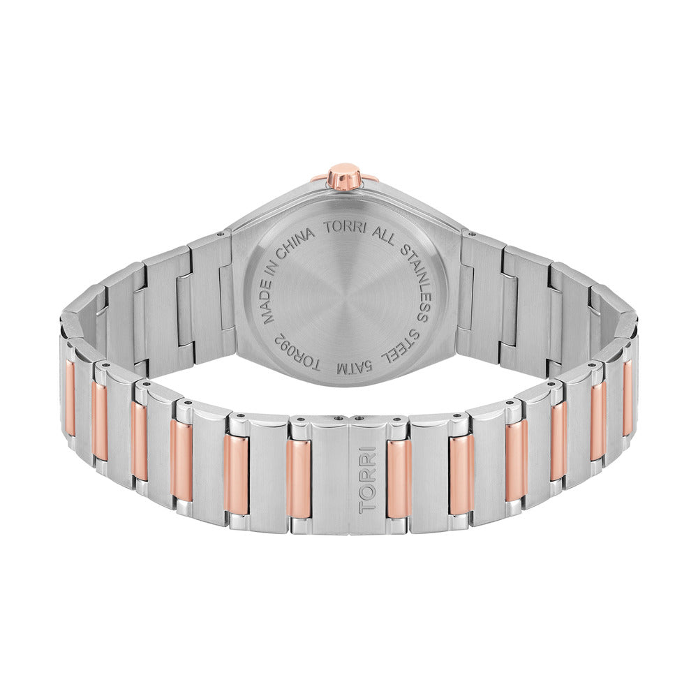 Women 34mm Silver/Rose Gold Watch