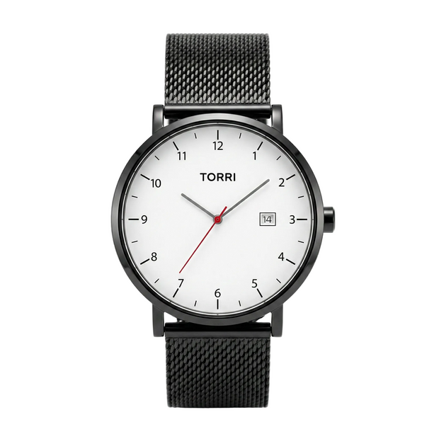 Men White Watch