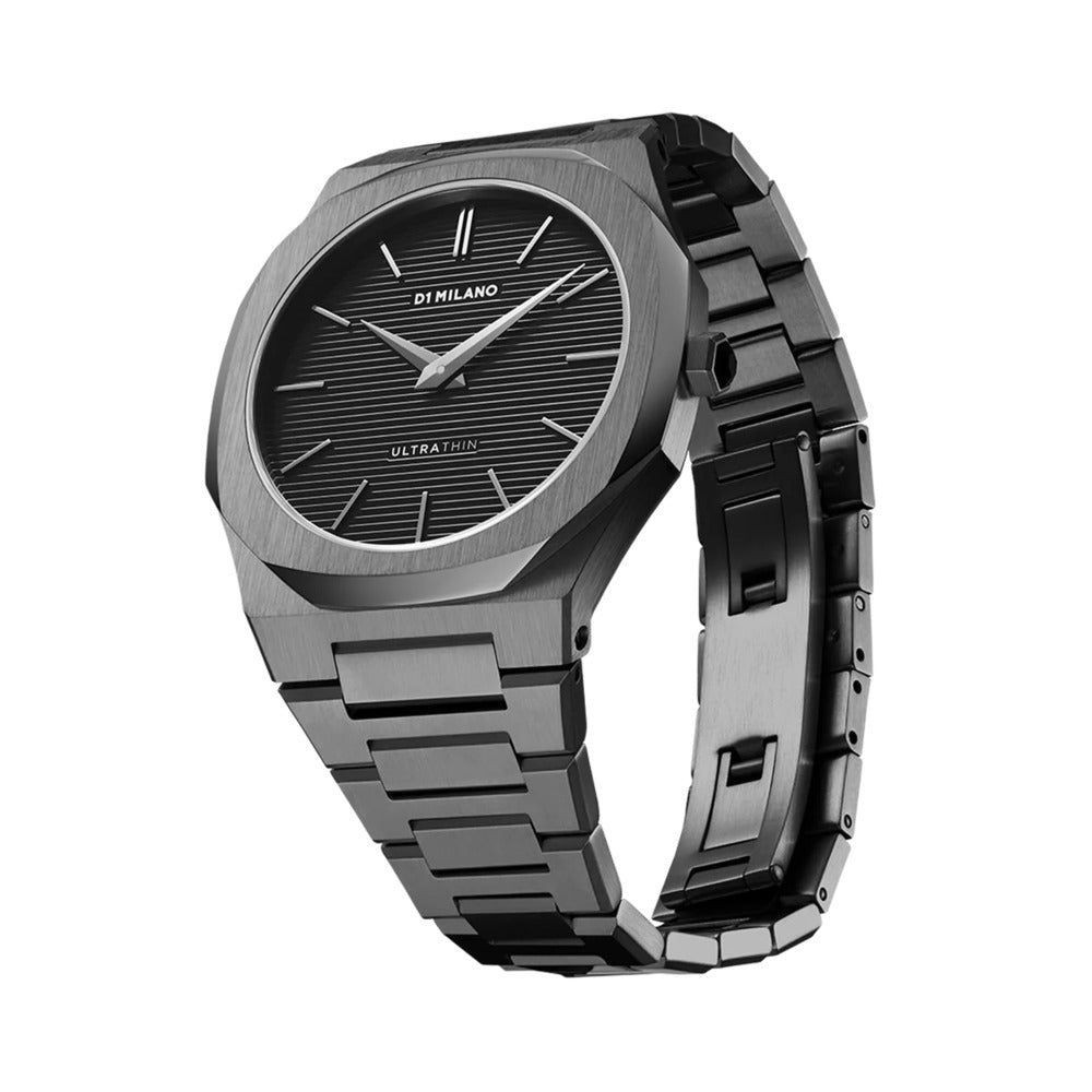 Men Ultra Thin Black 40mm Watch