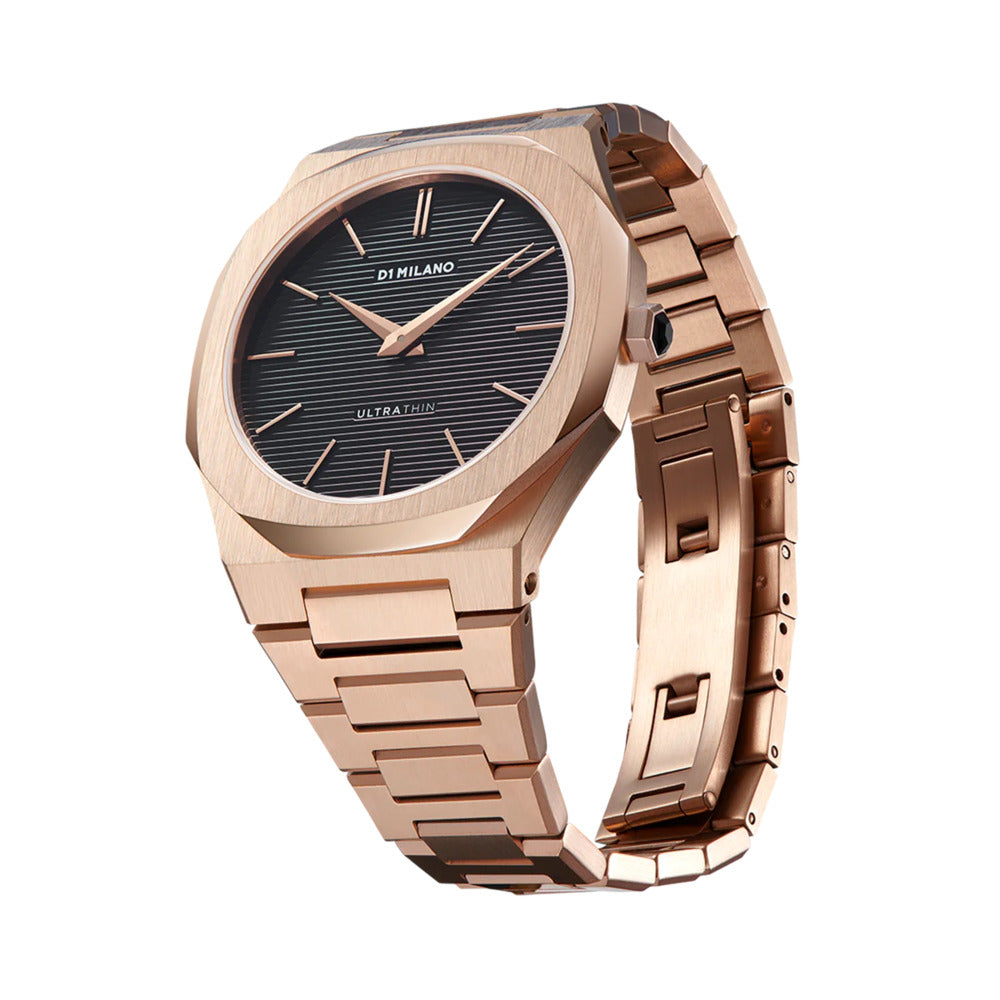 Men Ultra Thin Rose Gold 40mm Watch