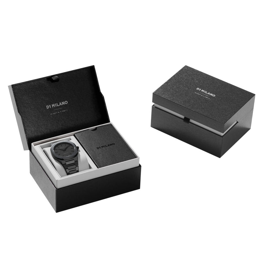 Men Ultra Thin Black 40mm Watch