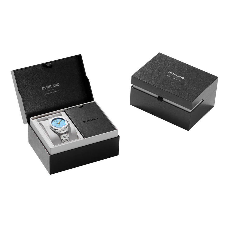 Women Ultra Thin Blue 34mm Watch