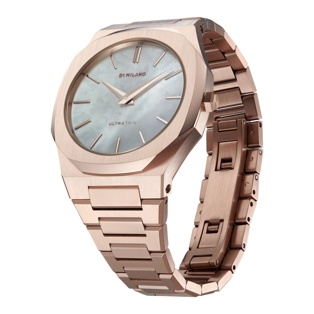 Women Ultra Thin Rose Gold 34mm Watch