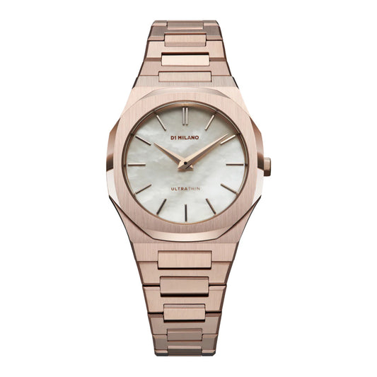 Women Ultra Thin Rose Gold 34mm Watch